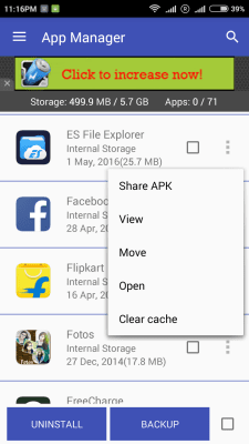 Capture d'écran de l'application App Manager & Clean Master - #7