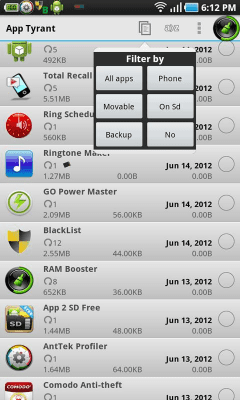 Capture d'écran de l'application Quick App Manager - #2