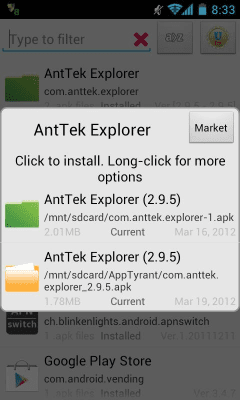Capture d'écran de l'application Quick App Manager - #7