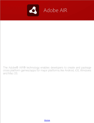 Capture d'écran de l'application Adobe AIR - #3