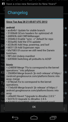 Capture d'écran de l'application ROM Manager - #5