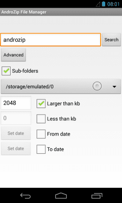 Capture d'écran de l'application AndroZip File Manager - #4