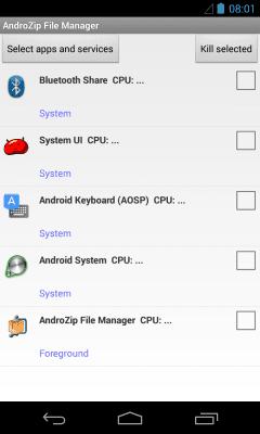 Capture d'écran de l'application AndroZip File Manager - #5