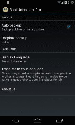 Capture d'écran de l'application Root Uninstaller - #6