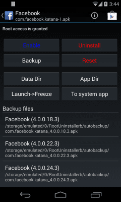 Capture d'écran de l'application Root Uninstaller - #10