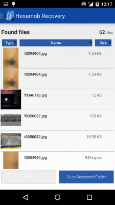 Capture d'écran de l'application Hexamob Recovery Lite *ROOT* - #4