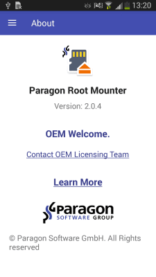 Capture d'écran de l'application Paragon UFSD Root Mounter - #6