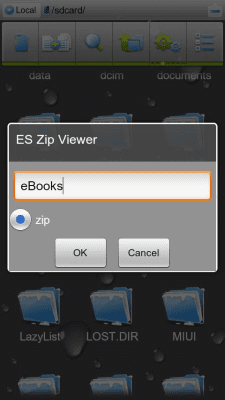 Capture d'écran de l'application ES File Explorer (1.5 Cupcake) - #8
