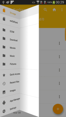 Capture d'écran de l'application Explorer - gestionnaire de fichiers - #3