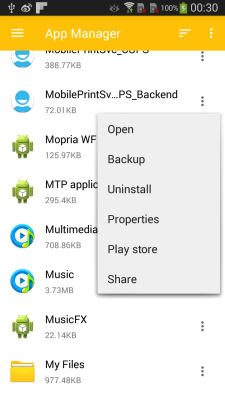 Capture d'écran de l'application Explorer - gestionnaire de fichiers - #4
