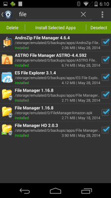 Capture d'écran de l'application Installation (Installer APK) - #5