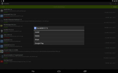 Capture d'écran de l'application Installation (Installer APK) - #9