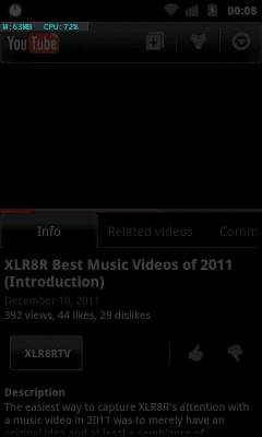 Capture d'écran de l'application Mini moniteur de ressources - #7