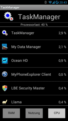Capture d'écran de l'application TaskManager - #3