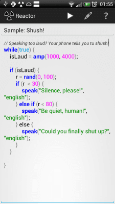 Capture d'écran de l'application Reactor - #6