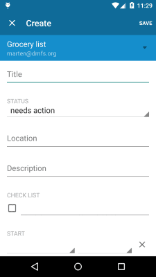 Capture d'écran de l'application OpenTasks - #4