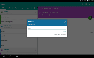 Capture d'écran de l'application OpenTasks - #8