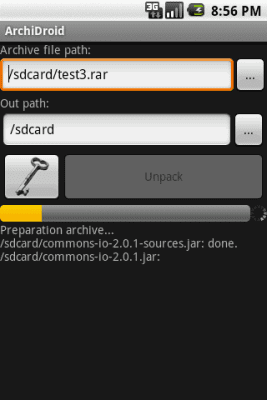 Capture d'écran de l'application ArchiDroid - #1