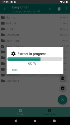 Capture d'écran de l'application Easy Unrar, Unzip & Zip - #3