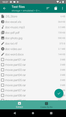 Capture d'écran de l'application Easy Unrar, Unzip & Zip - #4