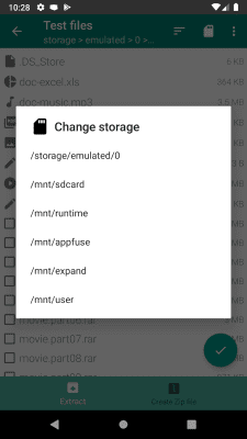 Capture d'écran de l'application Easy Unrar, Unzip & Zip - #6