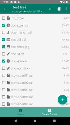 Capture d'écran de l'application Easy Unrar, Unzip & Zip - #7