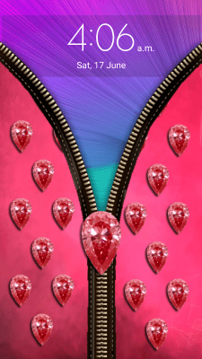 Capture d'écran de l'application Diamond Zipper Screen Lock - #3