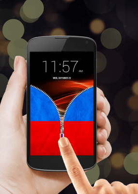 Capture d'écran de l'application Russia Flag Zipper Lock - #5