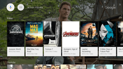 Capture d'écran de l'application Google app for Android TV - #2