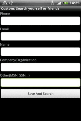 Capture d'écran de l'application People Search - #4