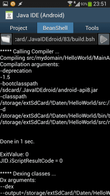 Capture d'écran de l'application JavaIDEdroid - #5