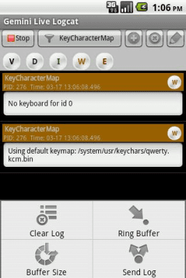 Capture d'écran de l'application Gemini Live Logcat - #5