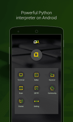 Capture d'écran de l'application QPython - Python for Android - #1