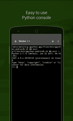 Capture d'écran de l'application QPython - Python for Android - #2