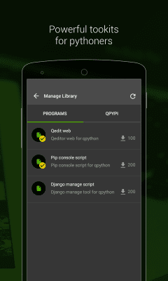 Capture d'écran de l'application QPython - Python for Android - #4