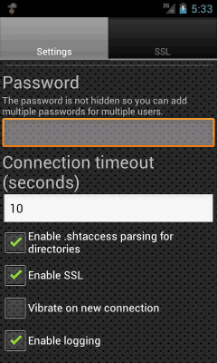 Capture d'écran de l'application Web Server Ultimate - #3
