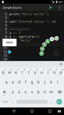 Capture d'écran de l'application R Programming Compiler - #3