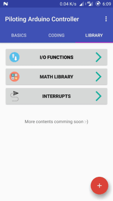 Capture d'écran de l'application Piloting Arduino Controller - #3