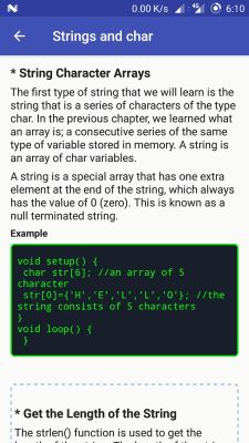 Capture d'écran de l'application Piloting Arduino Controller - #6