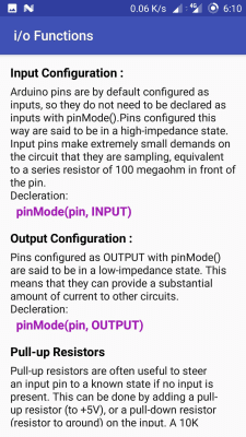 Capture d'écran de l'application Piloting Arduino Controller - #7