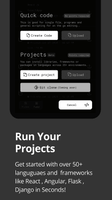 Capture d'écran de l'application Dcoder, Compiler IDE :Code & Programming on mobile - #3