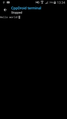 Capture d'écran de l'application CppDroid - #4