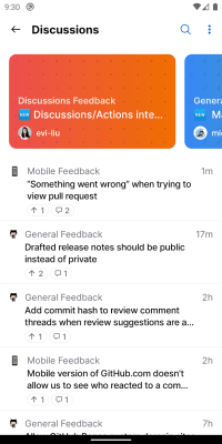 Capture d'écran de l'application GitHub - #5