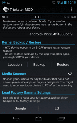Capture d'écran de l'application Trickster MOD Kernel Settings - #4