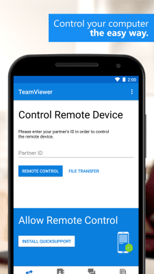 Capture d'écran de l'application TeamViewer-Accès à distance Android - #2