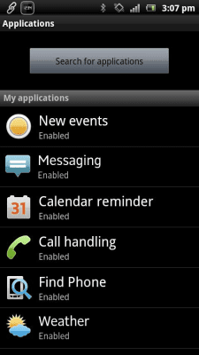 Capture d'écran de l'application SmartWatch - #5