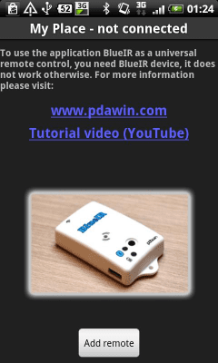 Capture d'écran de l'application BlueIR - la télécommande universelle - #4