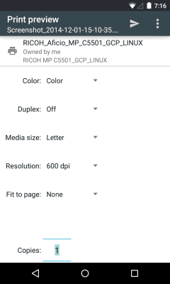 Capture d'écran de l'application Imprimante virtuelle - #5