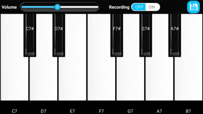 Capture d'écran de l'application Piano Keyboard - #1