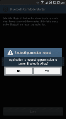 Capture d'écran de l'application Bluetooth Car Mode Starter - #2